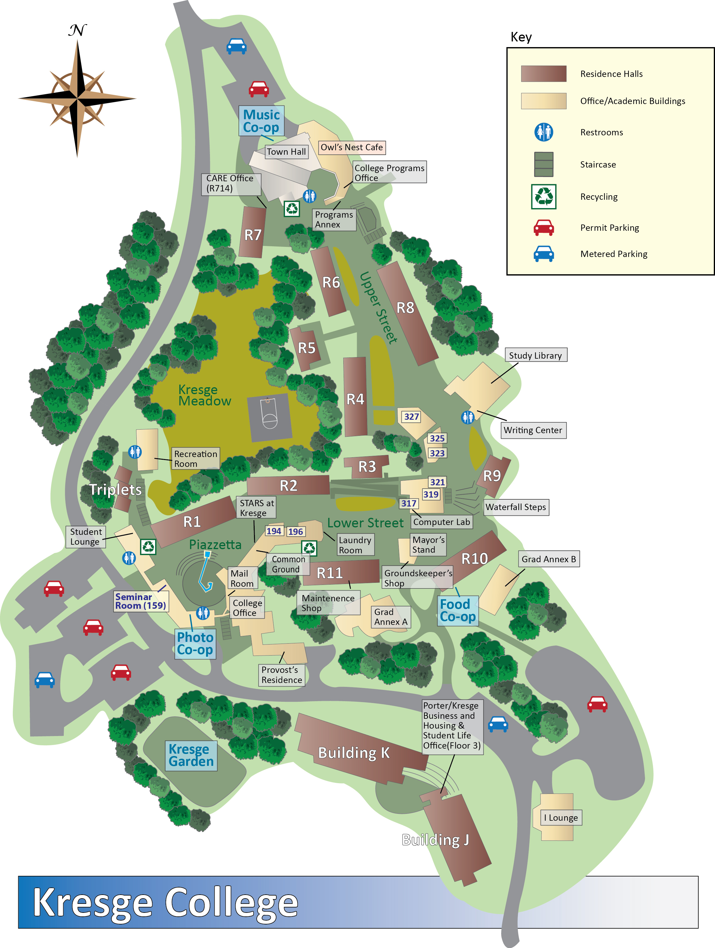 Kresge Maps And Directions - University Of California Santa Cruz Campus Map