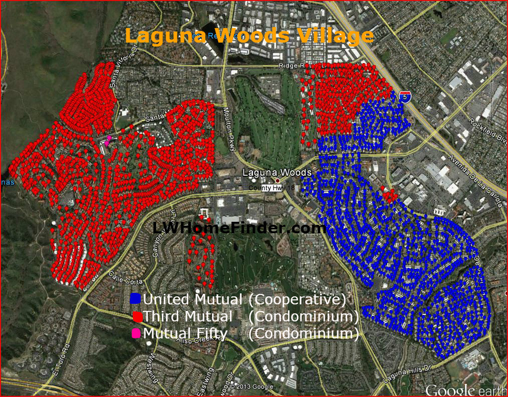 Laguna Woods Ownership - Mylagunawoods - Laguna Woods California Map