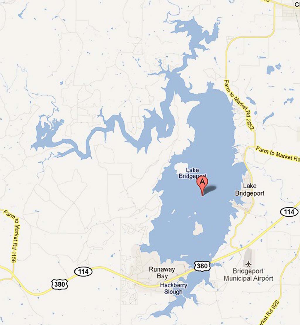 Lake Bridgeport - Bridgeport Texas Map