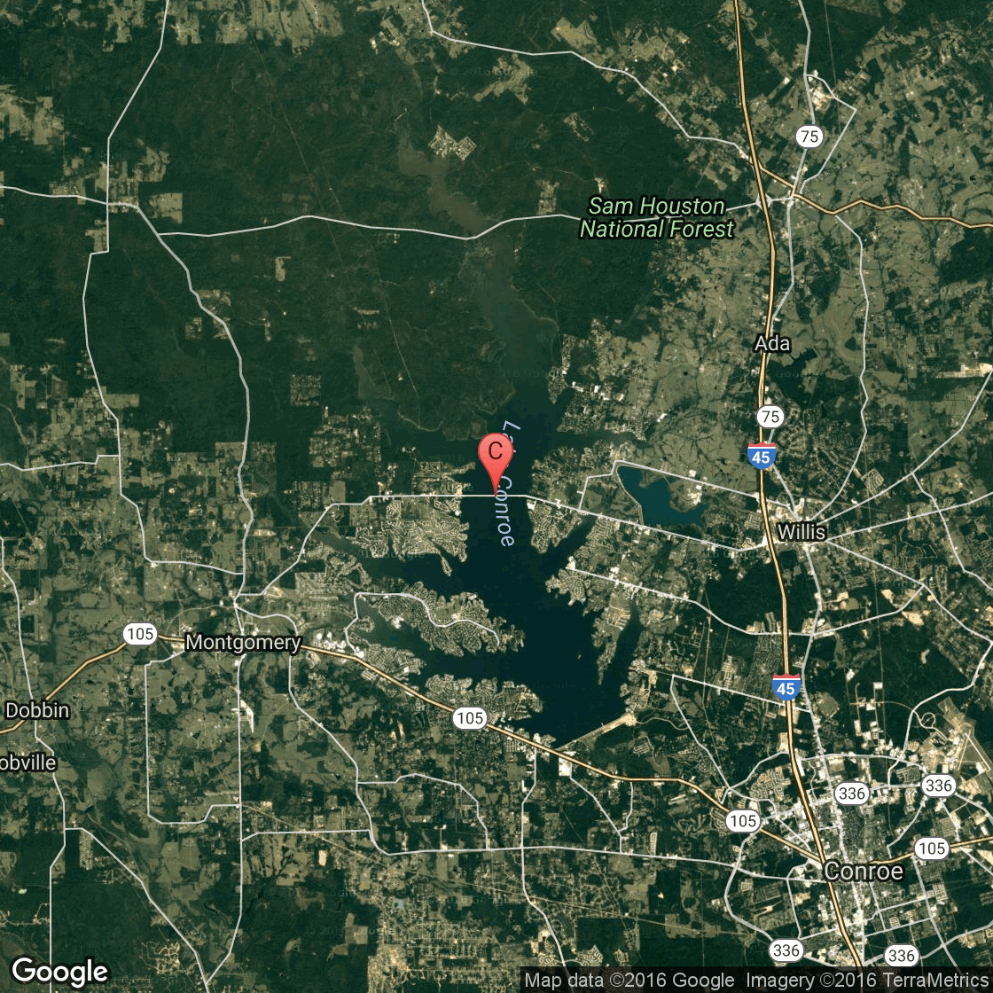 Lake Conroe, Texas Fishing Guides | Usa Today - Map Of Lake Conroe Texas