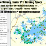 Lake Lanier Fishing Map, Fishing Spots For Bass, Striper, Crappie   Texas Fishing Hot Spots Maps