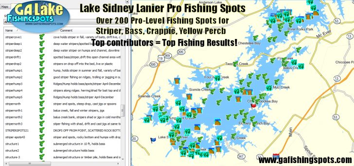Top Spot Fishing Maps Texas