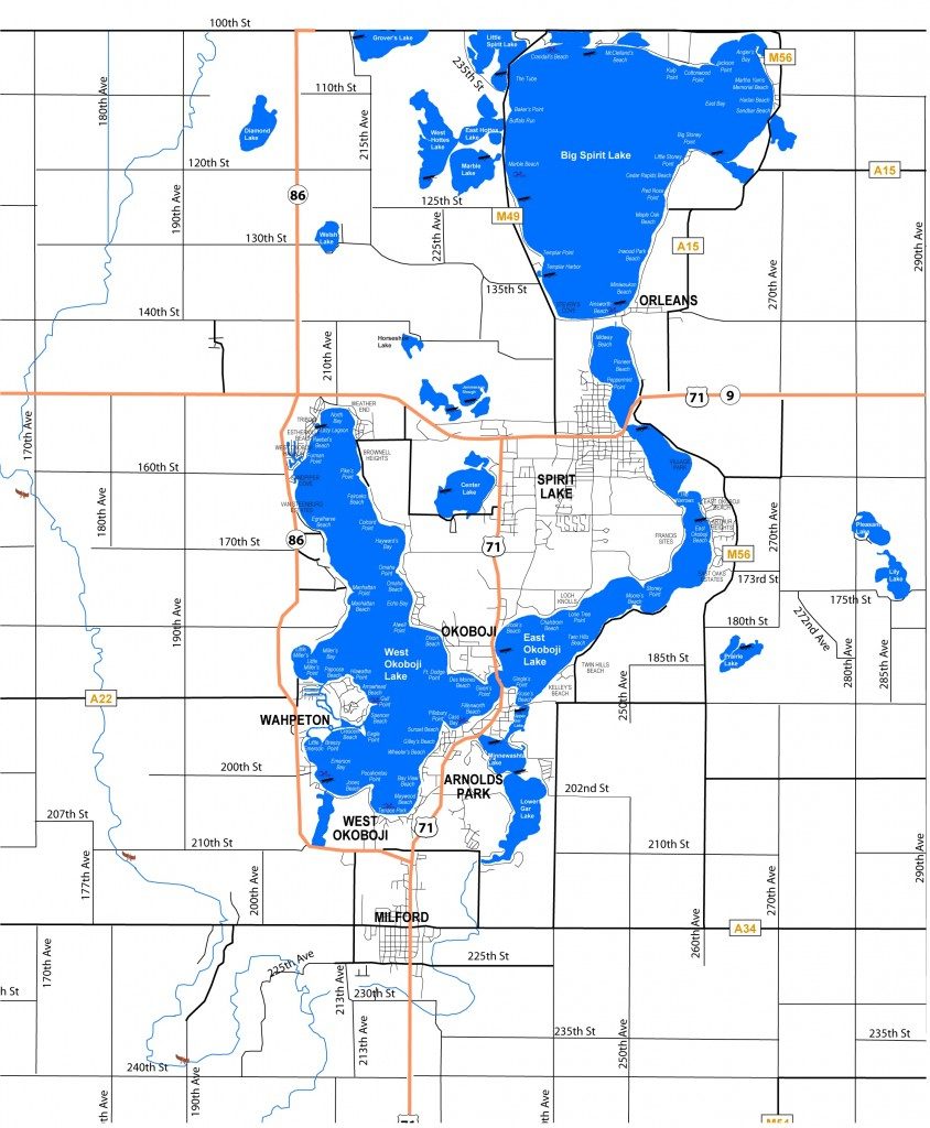 lake-maps-sizes-depths-iowa-great-lakes-association-printable