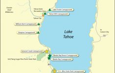 Lake Tahoe Campground Map - California - California Camping Map