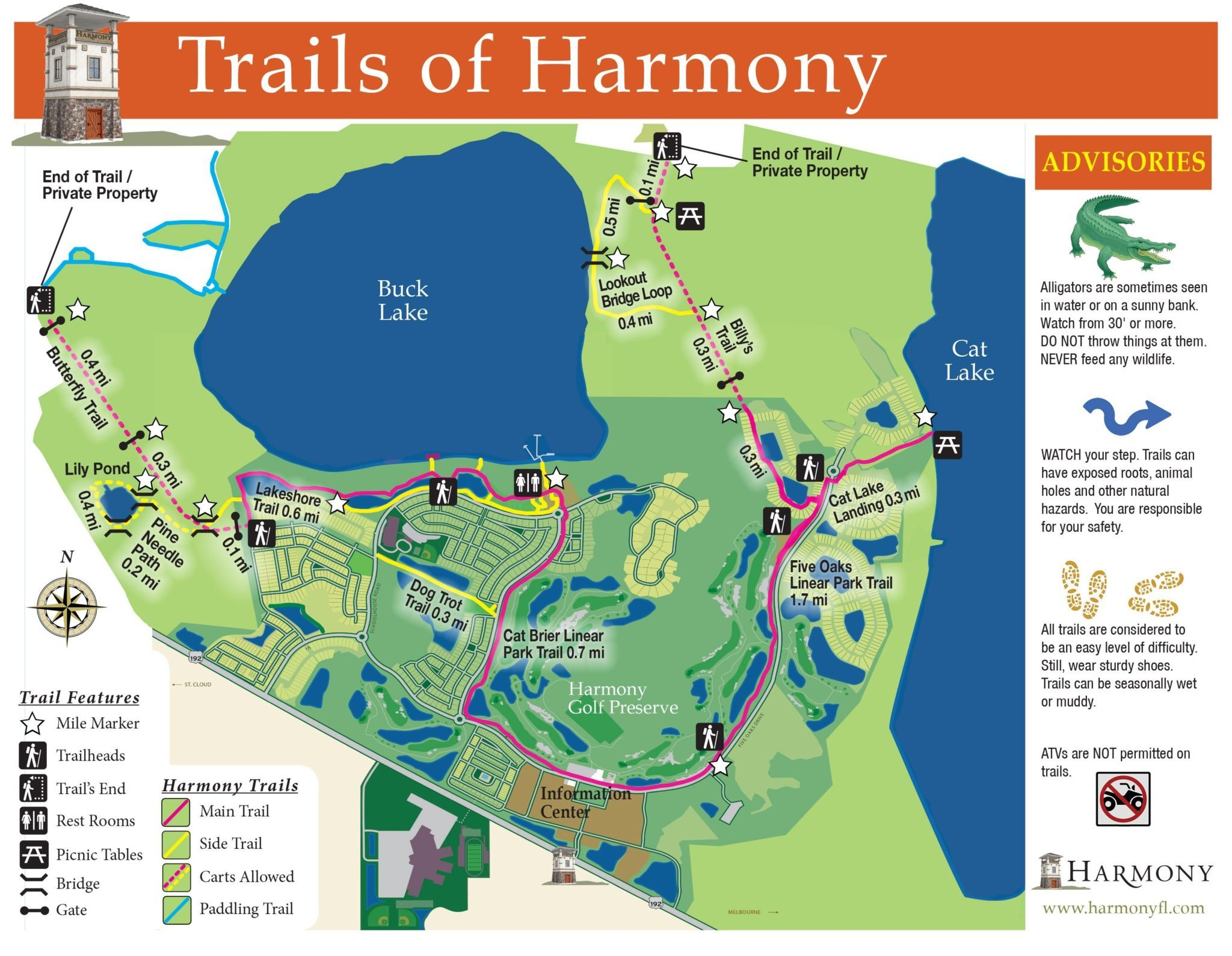 Lakes And Trails At Harmony Florida - Piece Of Serenity And Beauty - Harmony Florida Map