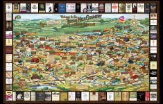 Laminated Texas Wine Map | Texas Wineries Map |Texas Hill Country - Texas Winery Map
