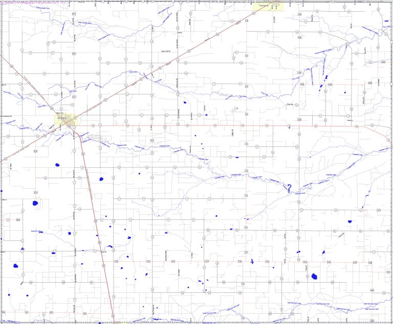 Landmarkhunter Sherman County, Texas Sherman Texas Map Printable Maps