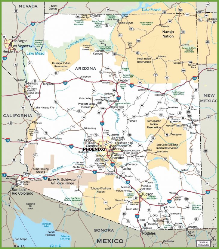 Phoenix Area Map Printable