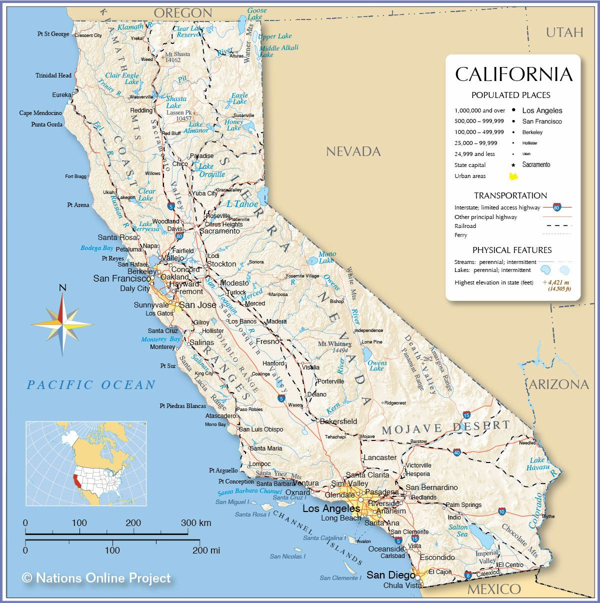 Large California Maps For Free Download And Print | High-Resolution - California State Map Pictures