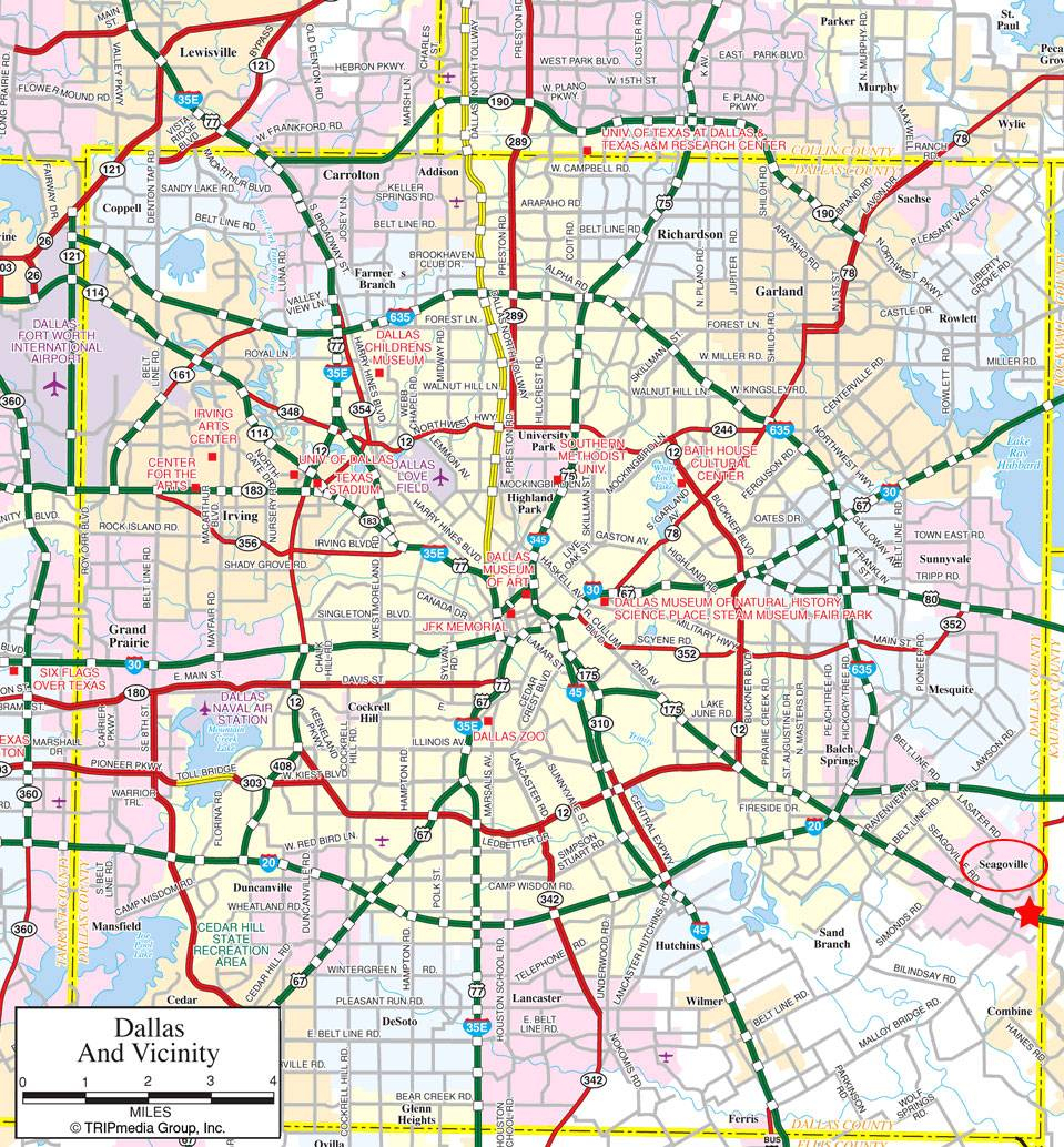 Large Dallas Maps For Free Download And Print | High-Resolution And - Street Map Of Dallas Texas