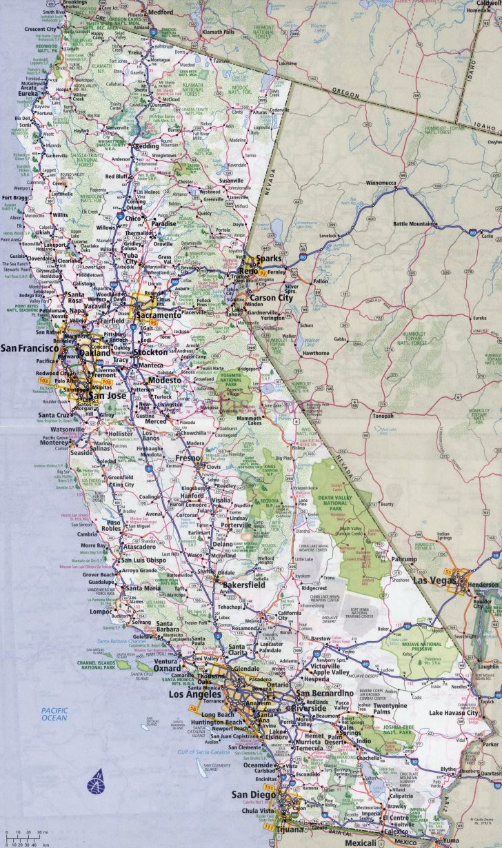 Detailed Map California