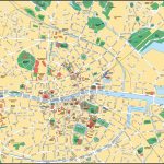Large Detailed Road Map Of Dublin City Center. Dublin City Center   Dublin City Map Printable