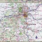 Large Detailed Roads And Highways Map Of Colorado State With All   Printable Map Of Colorado