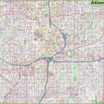 Large Detailed Street Map Of Atlanta   Street Map Of Orlando Florida