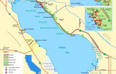 Large Detailed Tourist Map Of Salton Sea - Salton Sea California Map