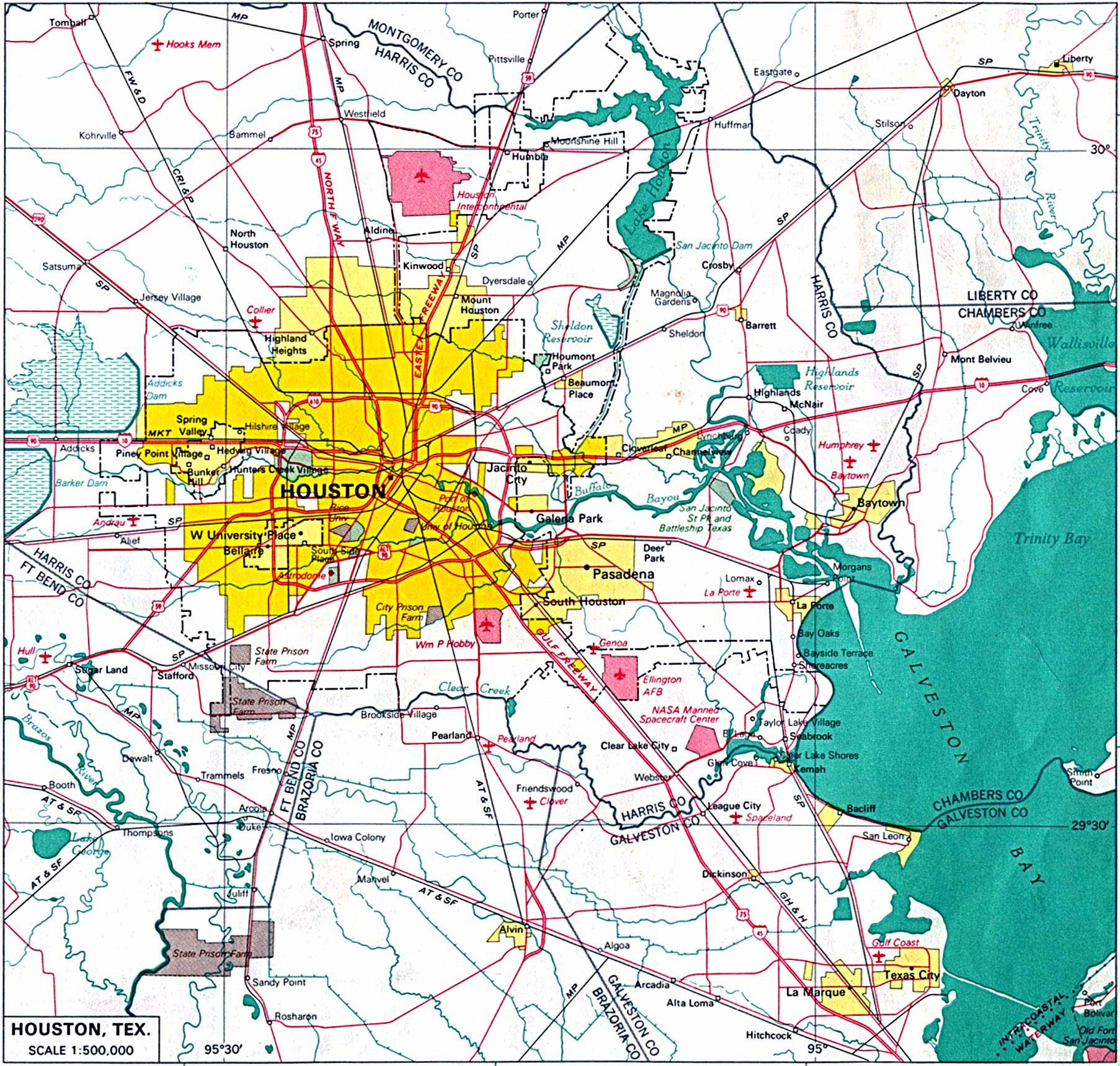 Large Houston Maps For Free Download And Print | High-Resolution And - Street Map Of Houston Texas