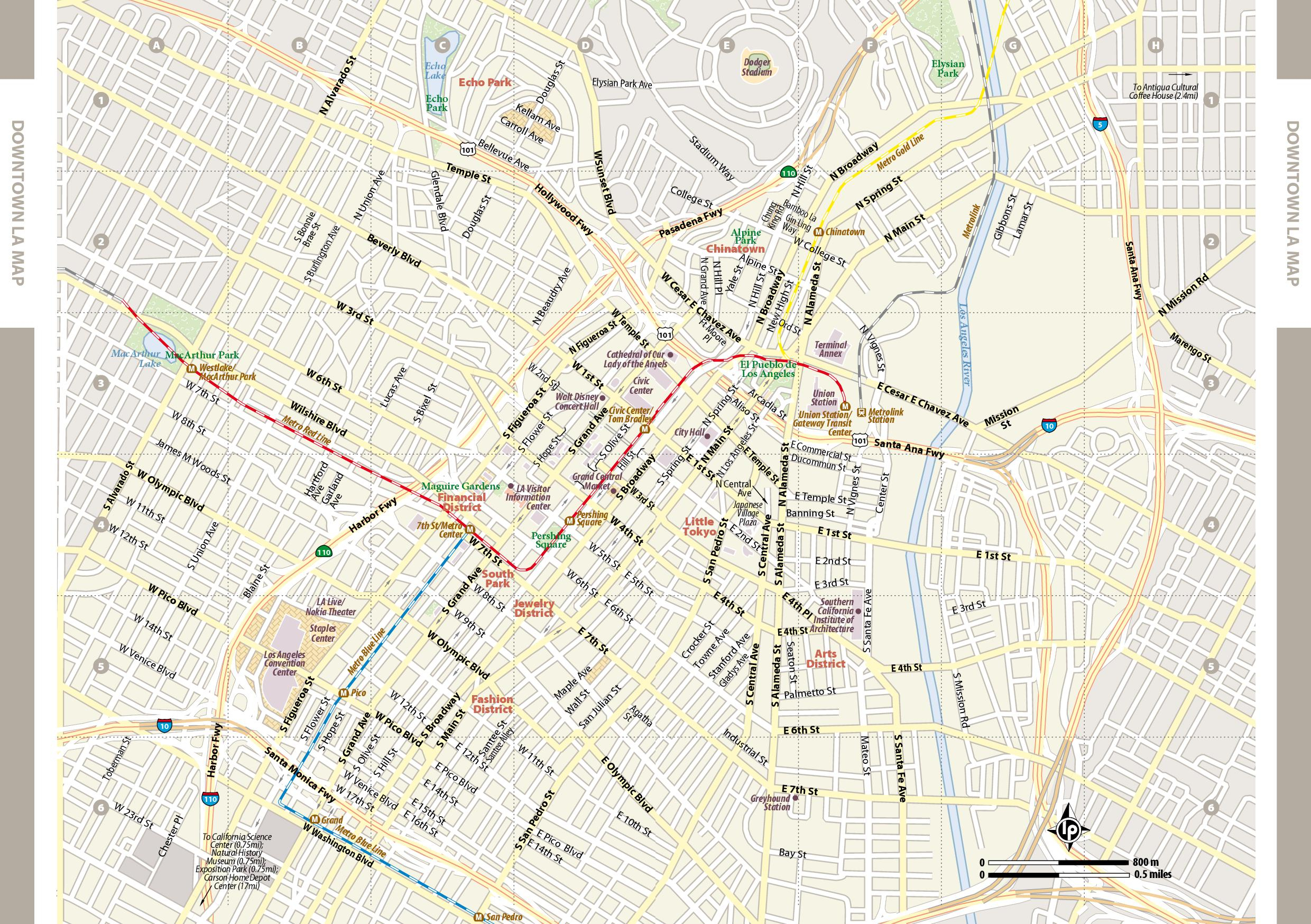 Large Los Angeles Maps For Free Download And Print | High-Resolution - Los Angeles Tourist Map Printable