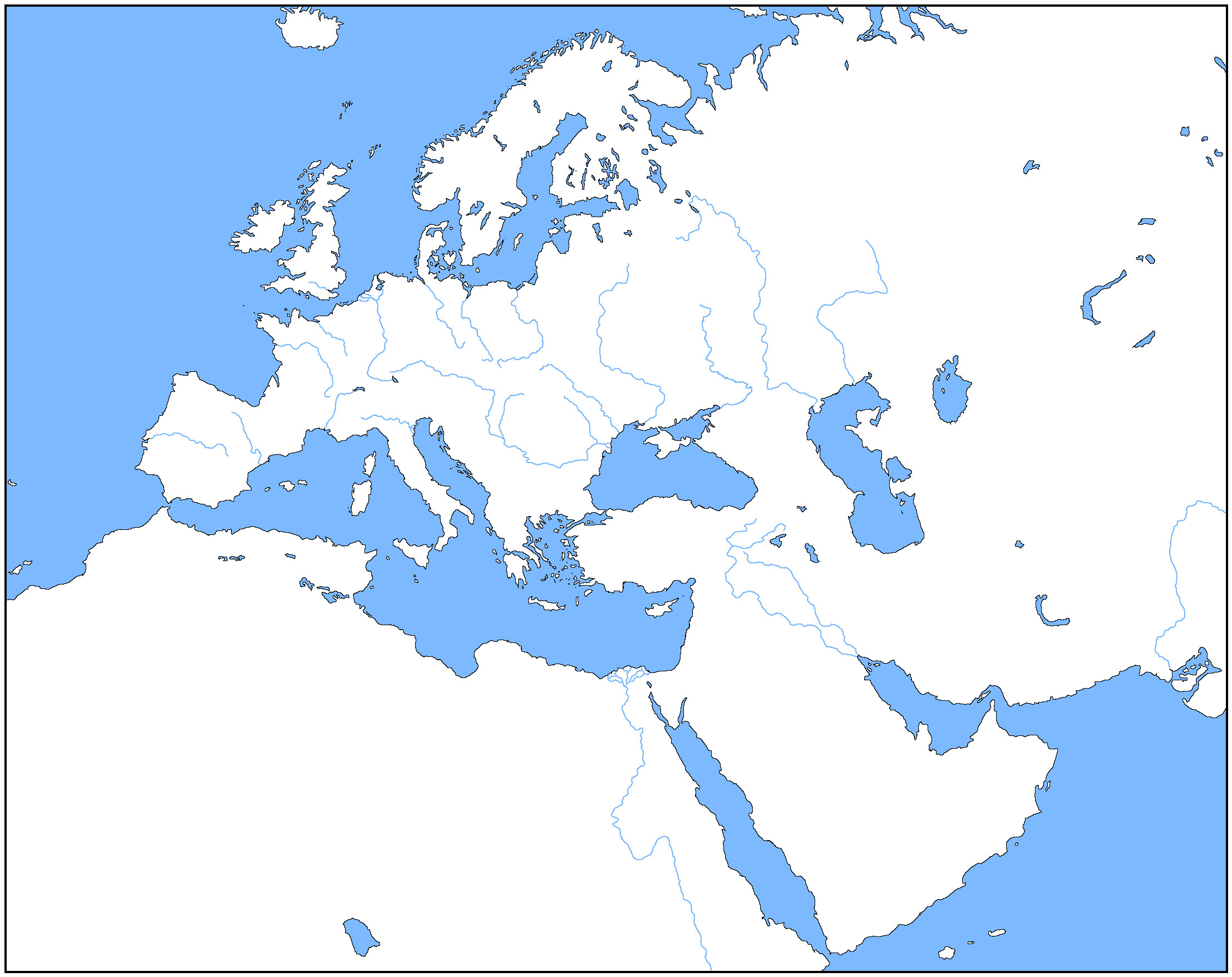 Large Map Of Europe Printable | Sitedesignco - Large Map Of Europe Printable