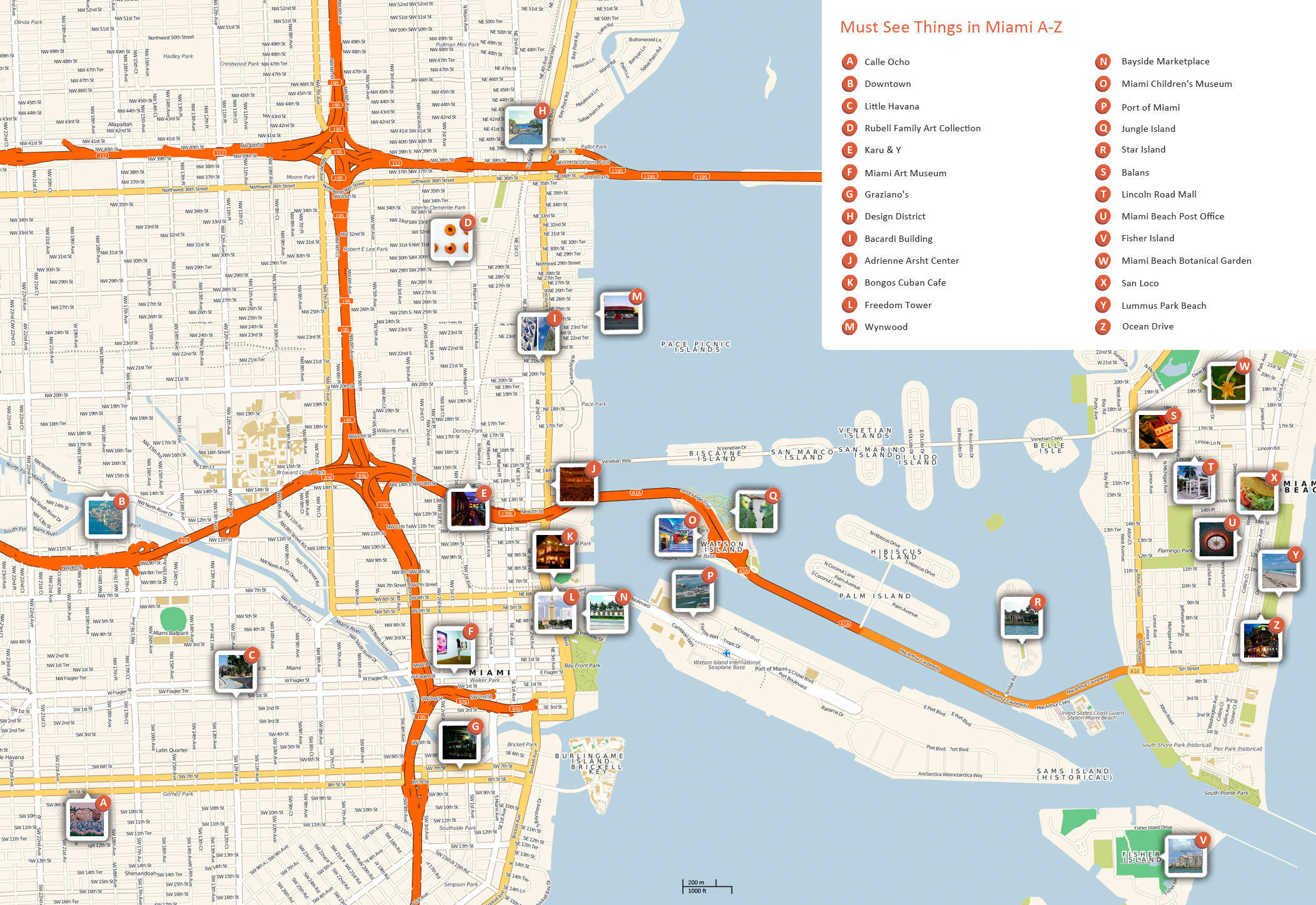 Large Miami Maps For Free Download And Print | High-Resolution And - Map Of Miami Beach Florida Hotels