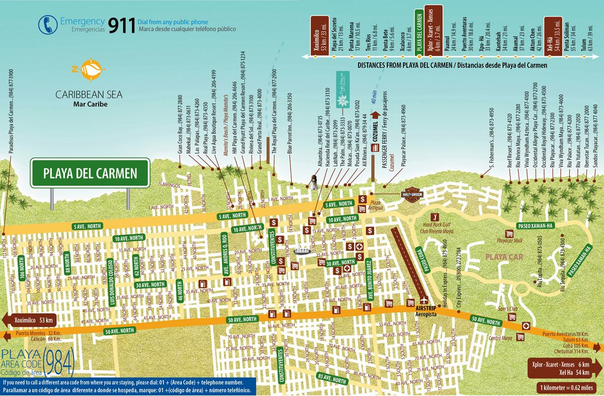 Large Playa Del Carmen Maps For Free Download And Print | High - Printable Map Of Playa Del Carmen