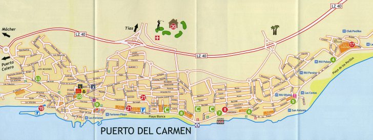Printable Map Of Playa Del Carmen