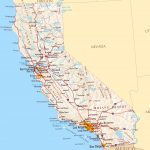 Large Road Map Of California California Map With Cities Printable   California Relief Map Printable