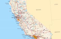 Large Road Map Of California California Map With Cities Printable - Detailed Map Of California Cities