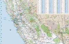 Large Roads And Highways Map Of California State With National Parks - Large Map Of California