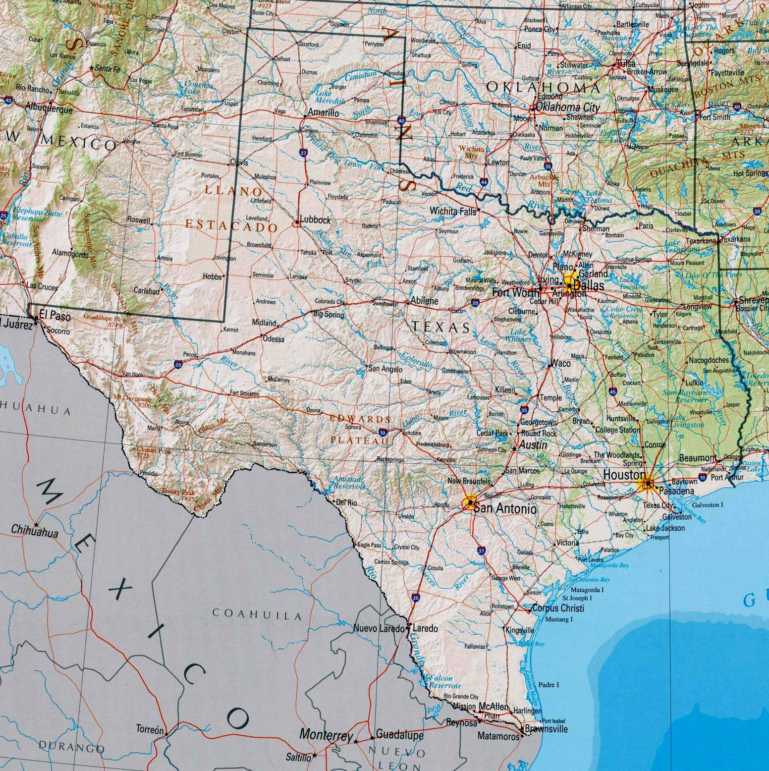 Large Texas Maps For Free Download And Print | High-Resolution And - Google Maps Pasadena Texas
