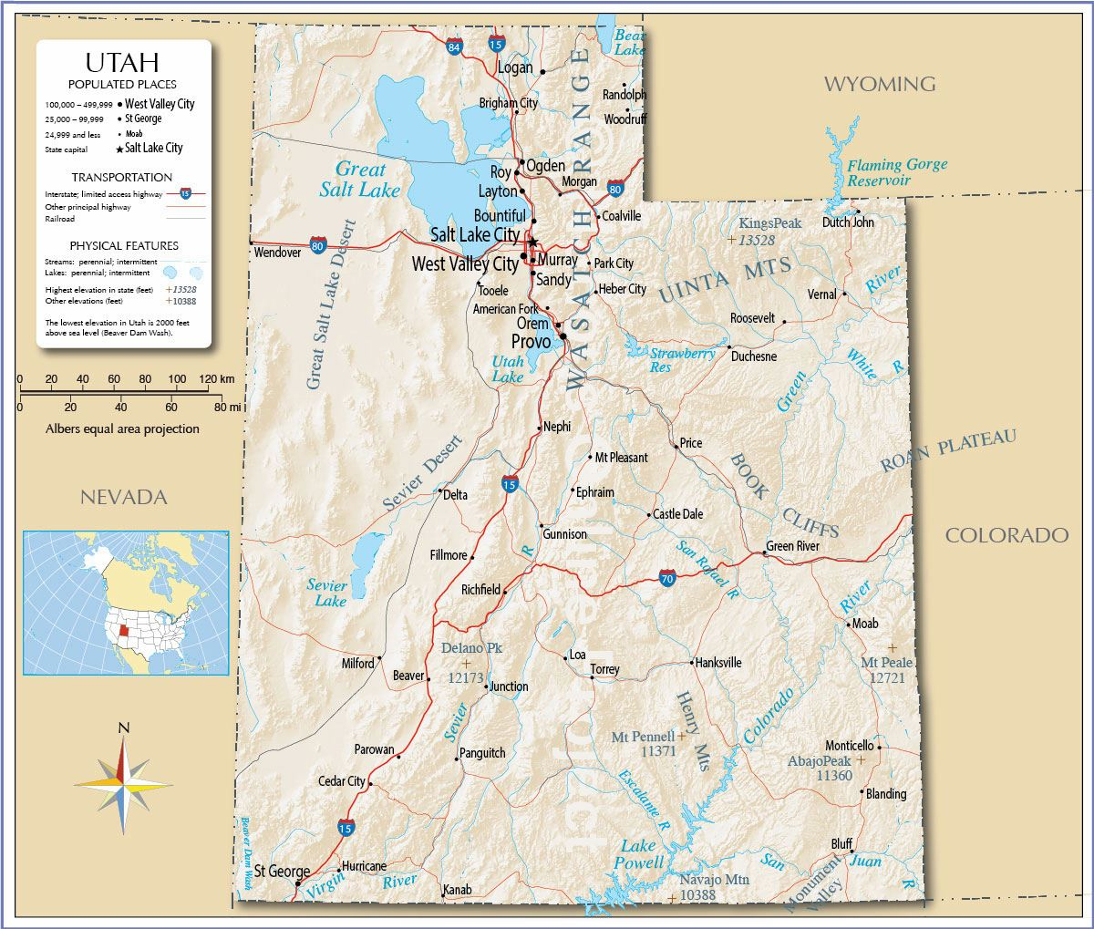 Large Utah Maps For Free Download And Print | High-Resolution And - Utah Road Map Printable