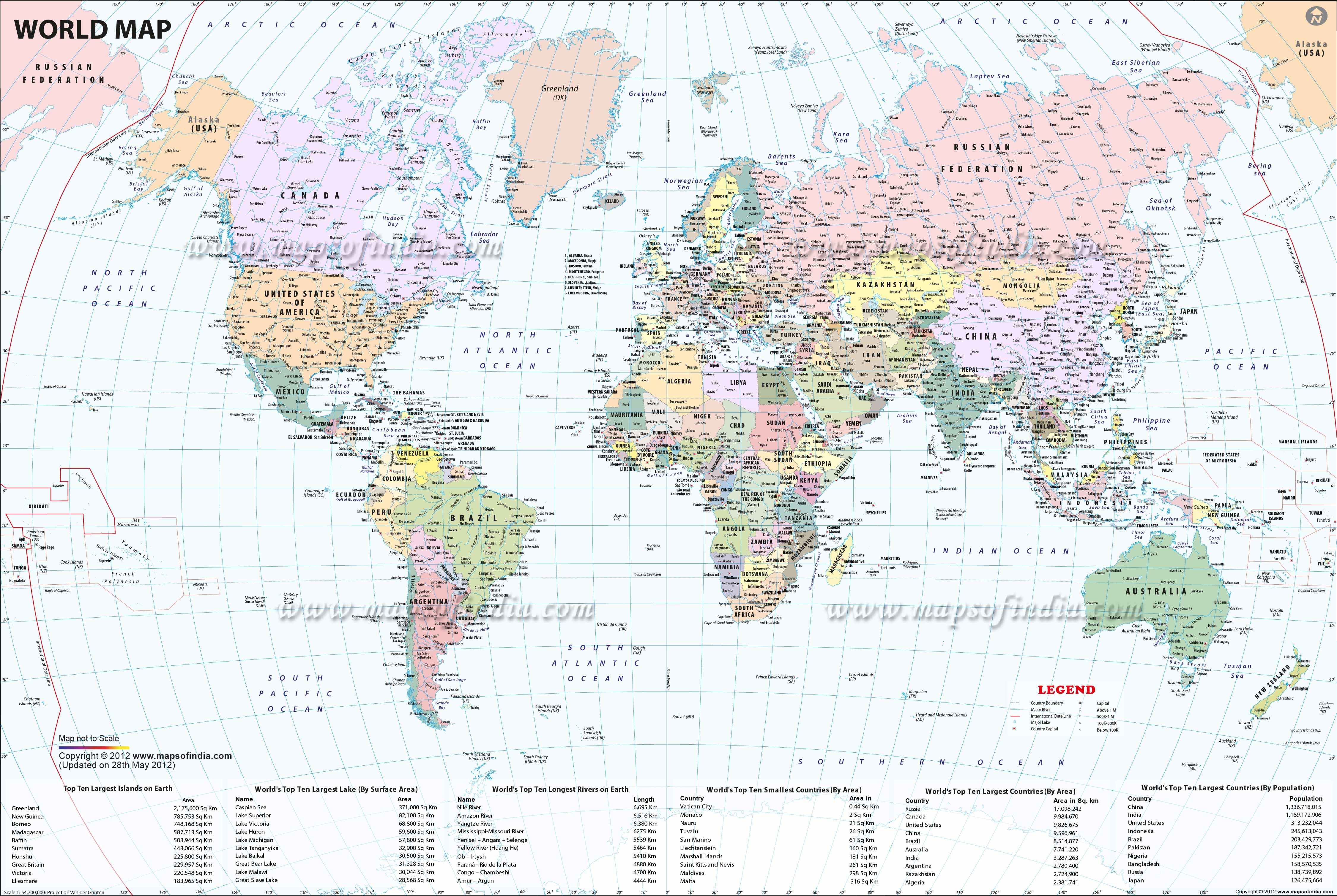 Large World Map Image - Large Printable World Map