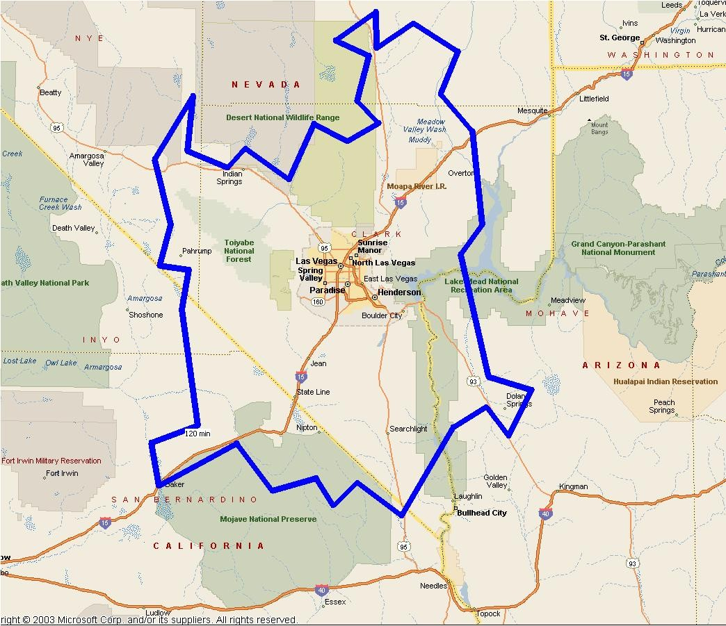 Las Vegas California Map | Zhangyedahuang - Map Of Las Vegas And California