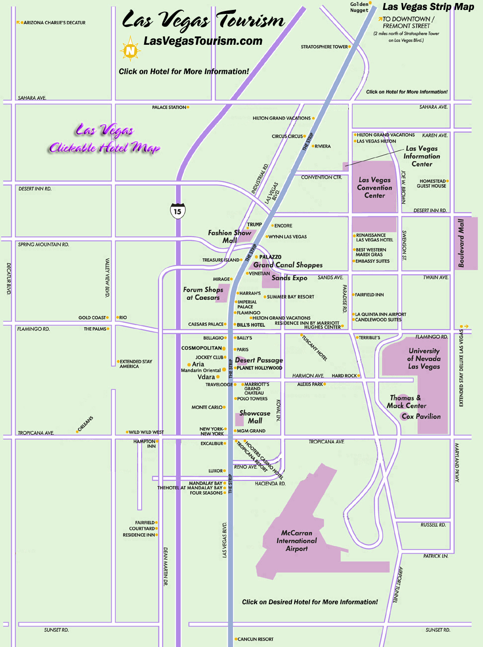Las Vegas Map, Official Site - Las Vegas Strip Map - Printable Las Vegas Strip Map 2017