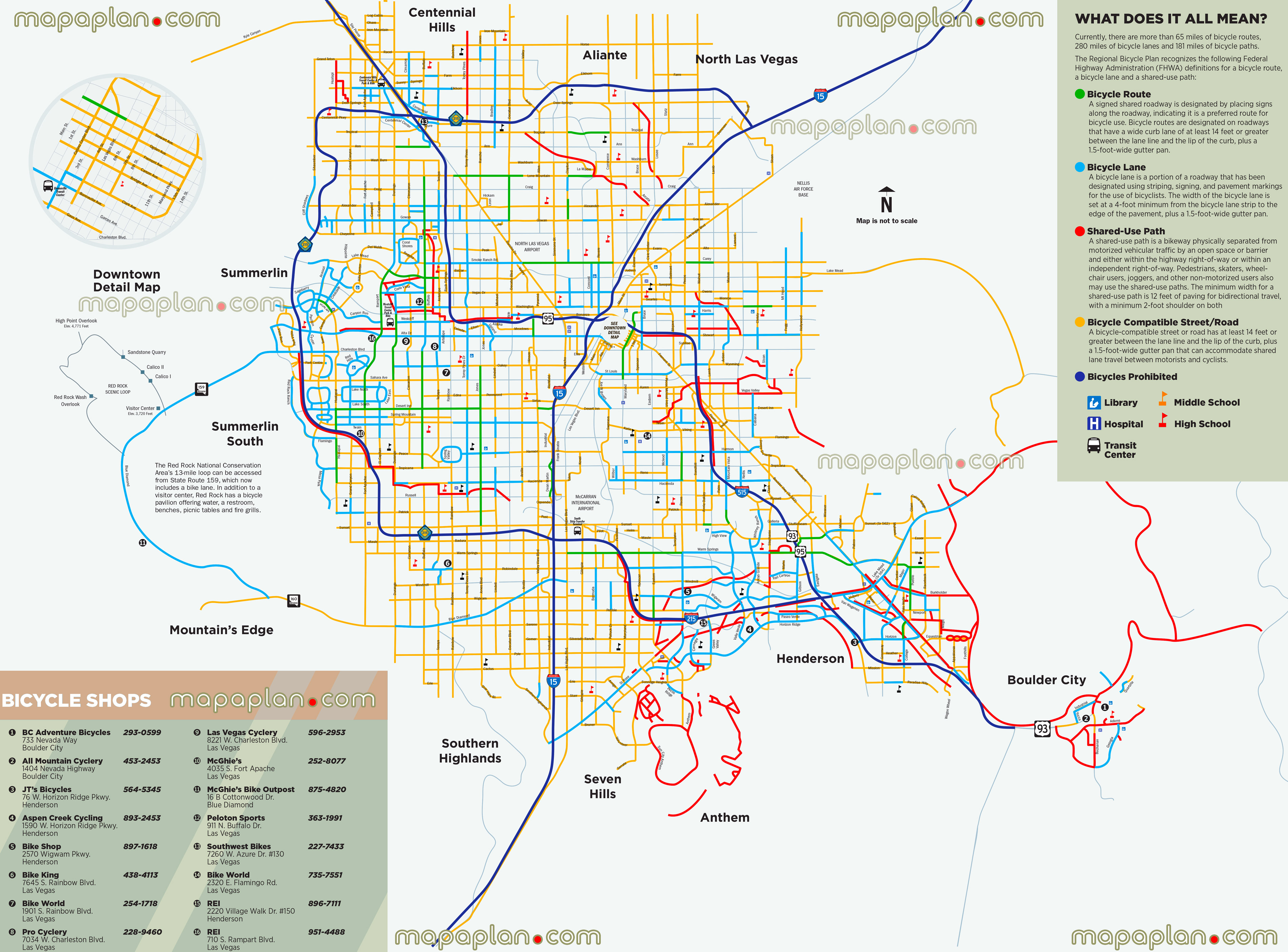 Las Vegas Maps - Top Tourist Attractions - Free, Printable City - Printable Las Vegas Street Maps