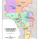 Lausd Maps / Local District Maps 2015   2016   B Zone California Map