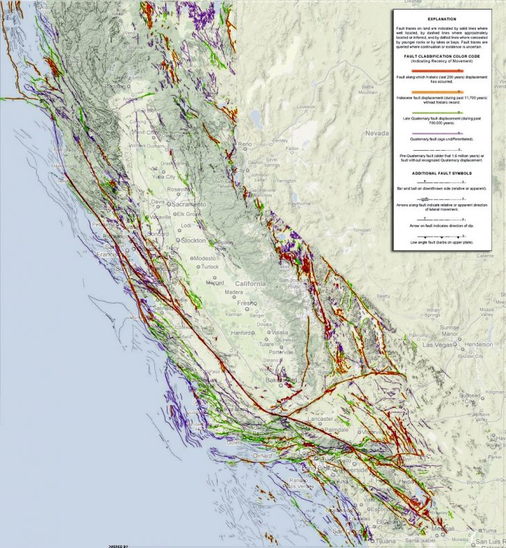 California Fault Lines Map