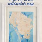 Learn How To Make Really Cool Printable Watercolor Maps As Diy   How To Make A Printable Map
