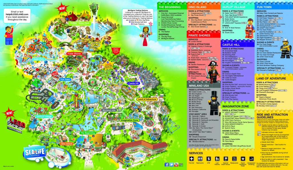 Legoland California Park Map - Klipy - Legoland California Water Park ...