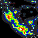Light Pollution Map California   Klipy   Dark Sky Map California
