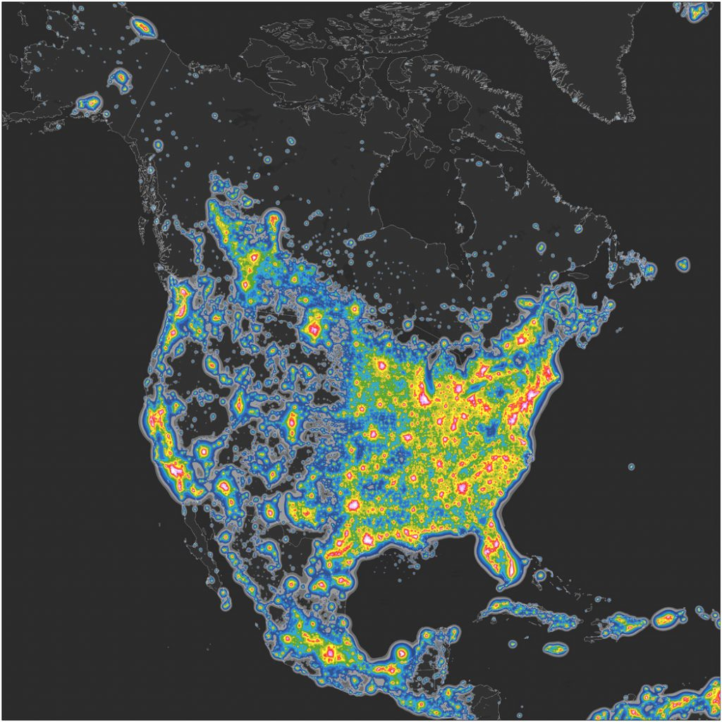 Light Pollution Map California - Klipy - Light Pollution Map California