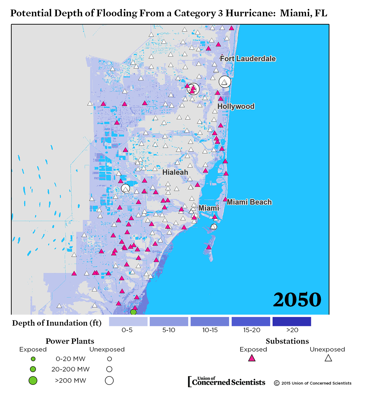 Lights Out? Storm Surge, Blackouts, And How Clean Energy Can Help - Florida Global Warming Flood Map
