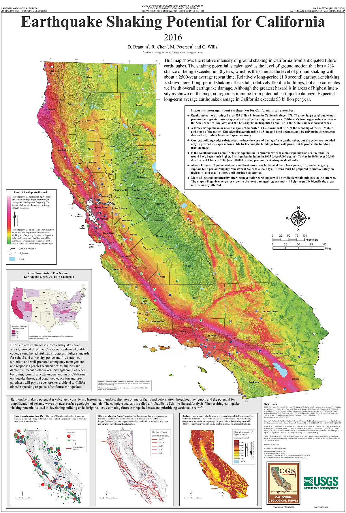 List Of Earthquakes In California - Wikipedia - Southern California Earthquake Map