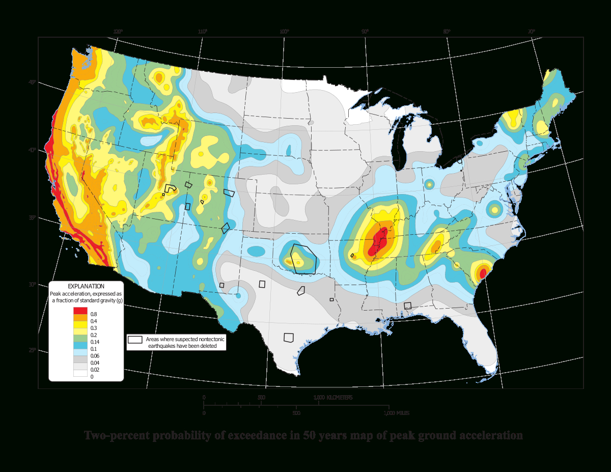 List Of Earthquakes In The United States - Wikipedia - Florida Earthquake Map