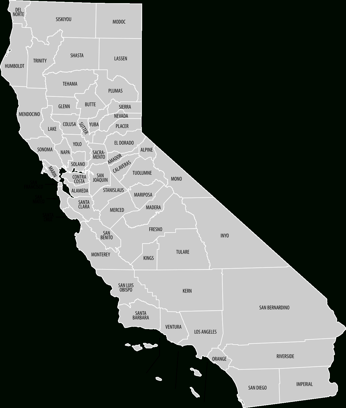 List Of Hospitals In California - Wikipedia - Kaiser Permanente Locations In California Map