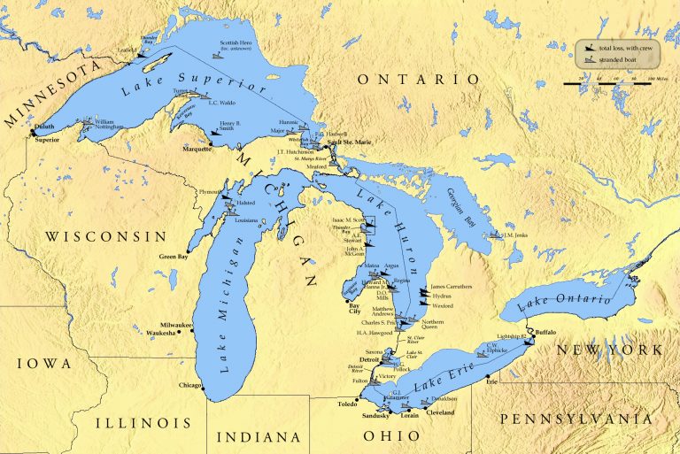 List Of Shipwrecks In The Great Lakes - Wikipedia - California 