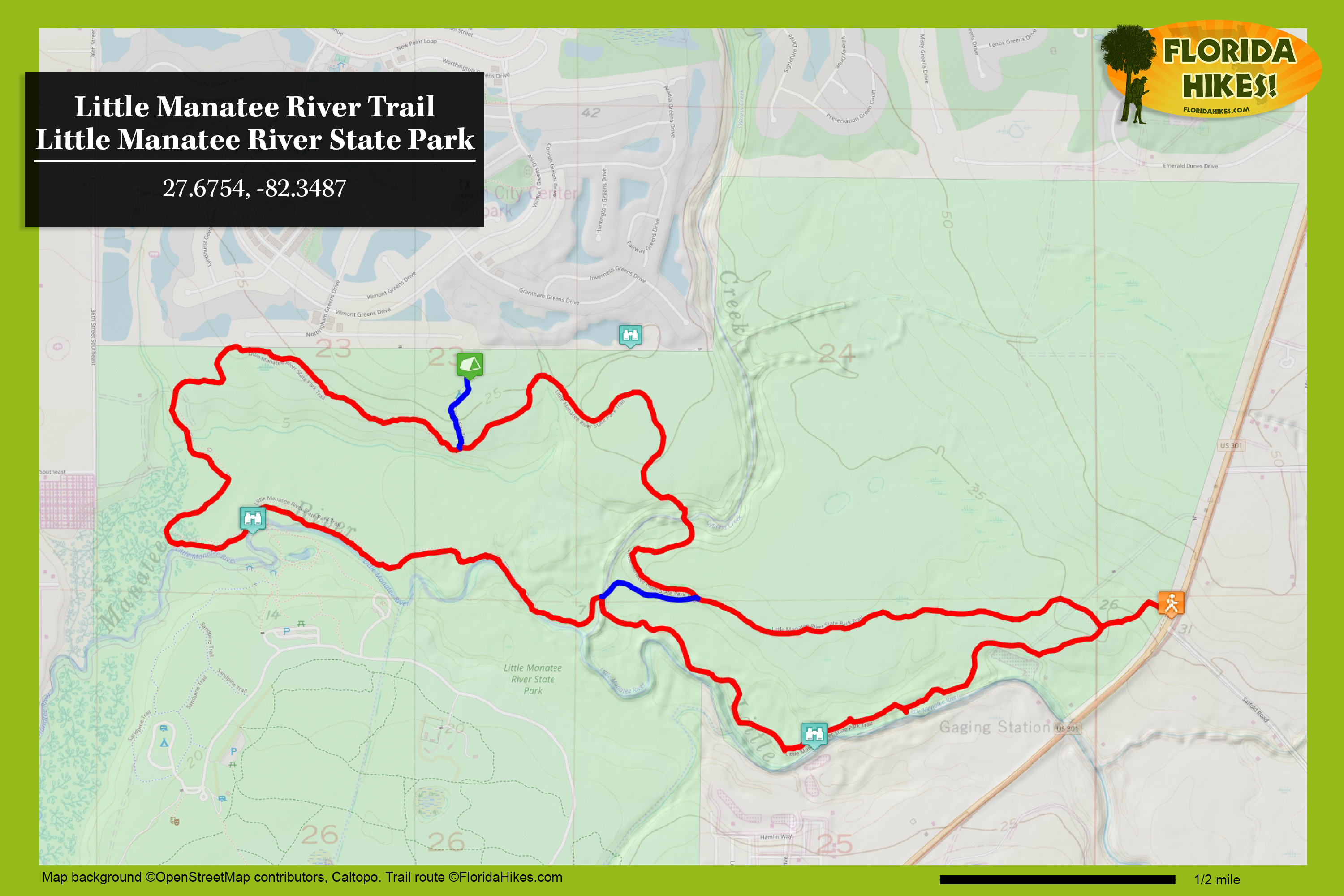 Little Manatee River Trail | Florida Hikes! - Florida Trail Association Maps