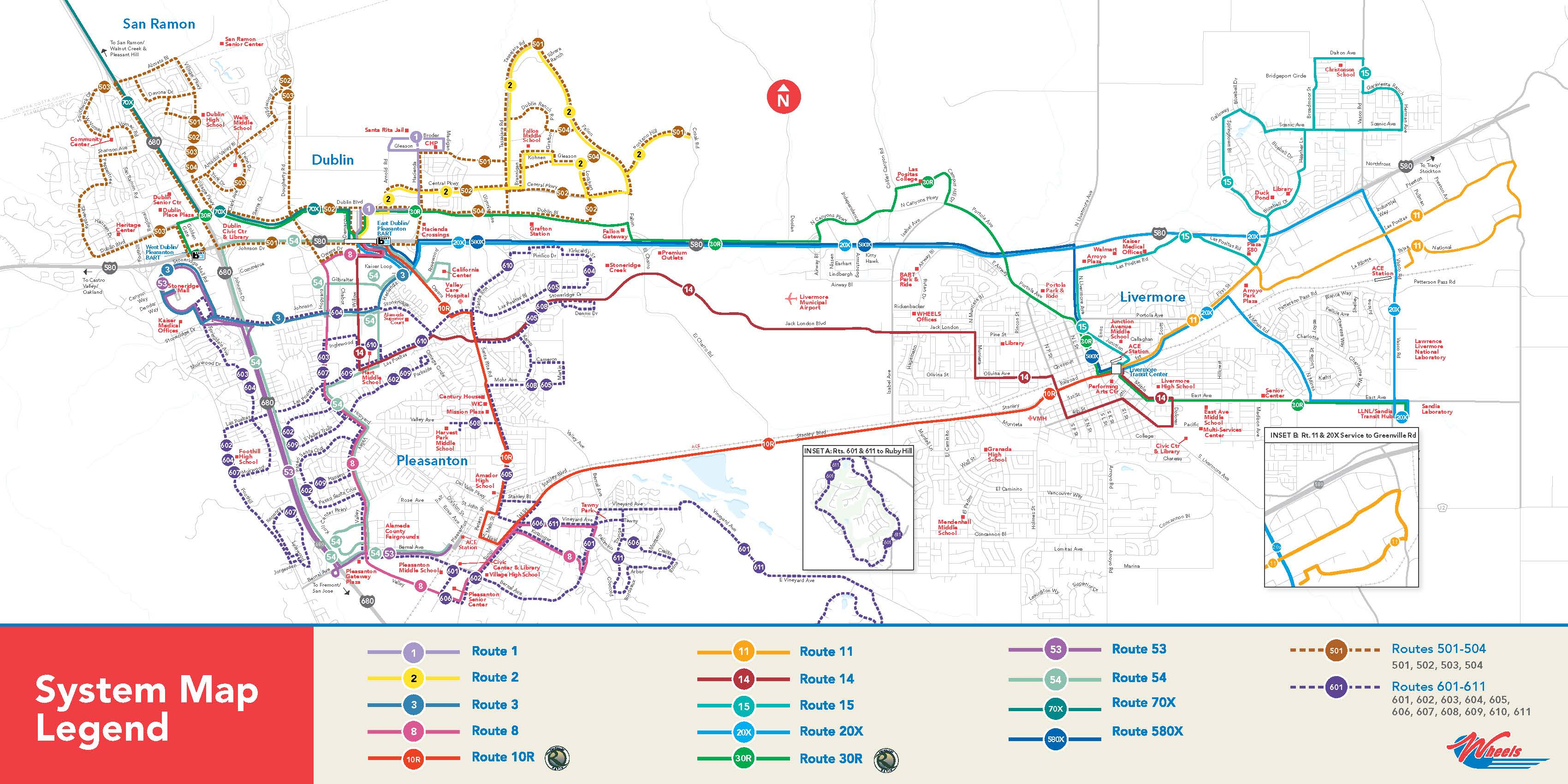 Livermore Amador Valley Transit Authority : System Map - Map Of Dublin California Area