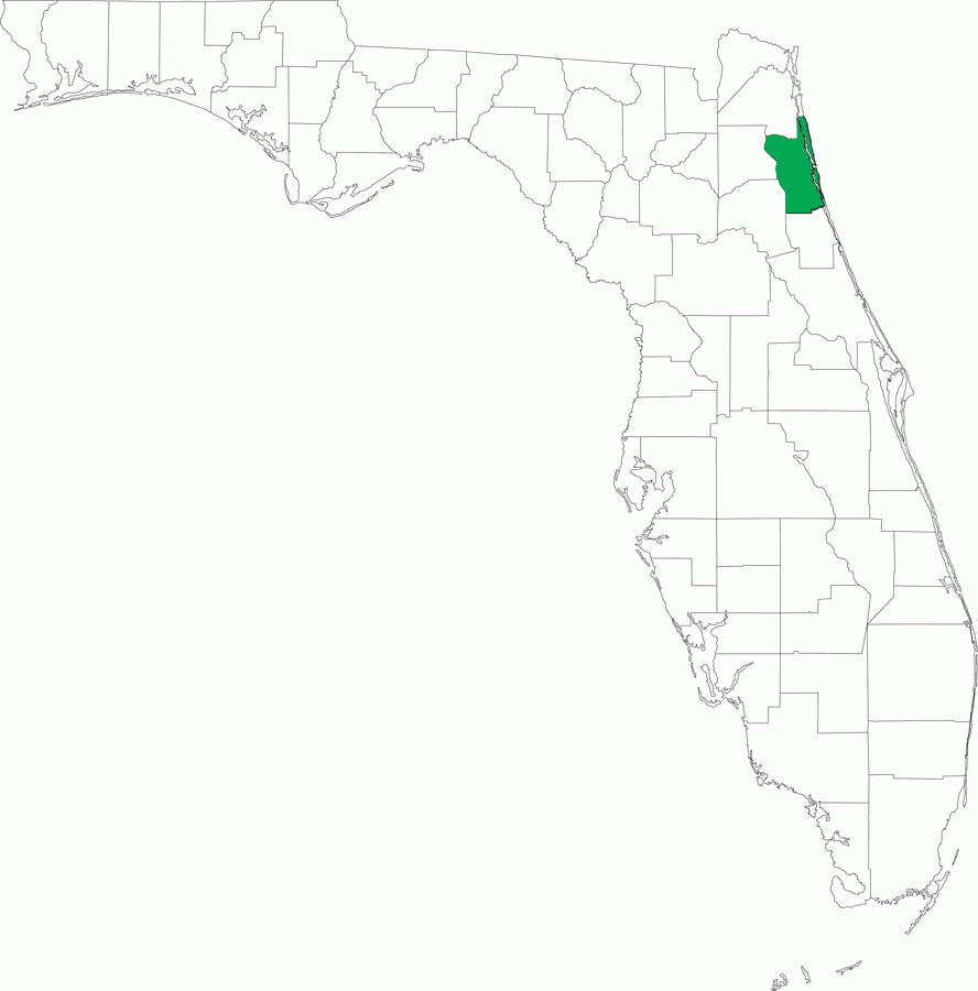 Locater Map Of St. Johns County, 2008 - St Johns Florida Map