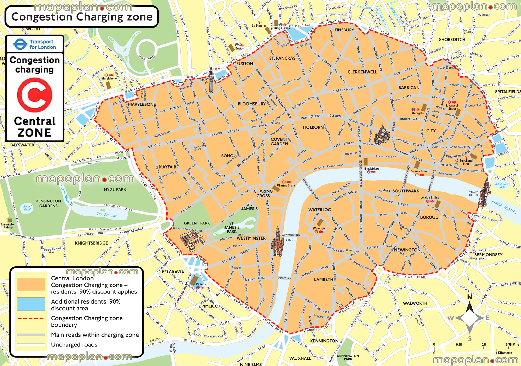 London Top Attractions Map London Maps Top Tourist Attractions Free - Free Printable Tourist Map London