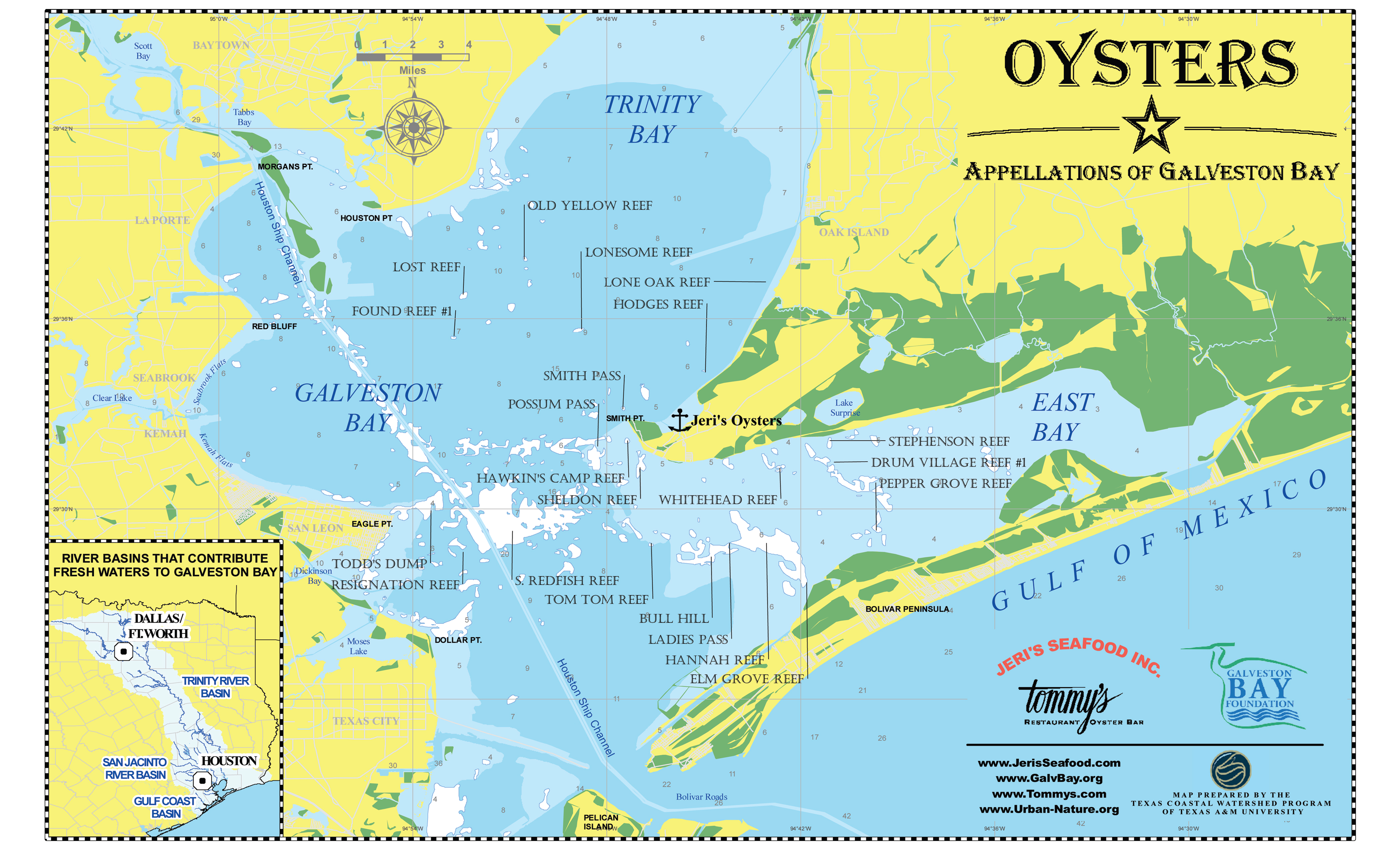 Looking Into The Crystal Ball: 2014-15 Galveston Bay Oyster Season - Texas Galveston Map